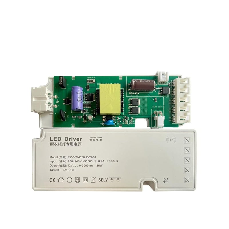 36W Constant Voltage LED Cabinet Light Transformer Multiple Output Easy Installation - Image 3