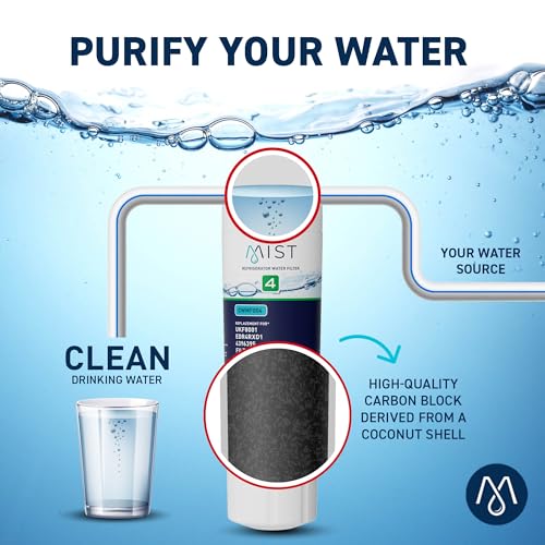 Mist EDR4RXD1 Refrigerator Water Filter Replacement for EveryDrop® Filter 4 – Maytag® UKF8001AXX-200, UKF8001AXX-750, Whirlpool® UKF8001, WHR4RXD1, 4396395 – NSF 42 & 372 Certified - Image 4