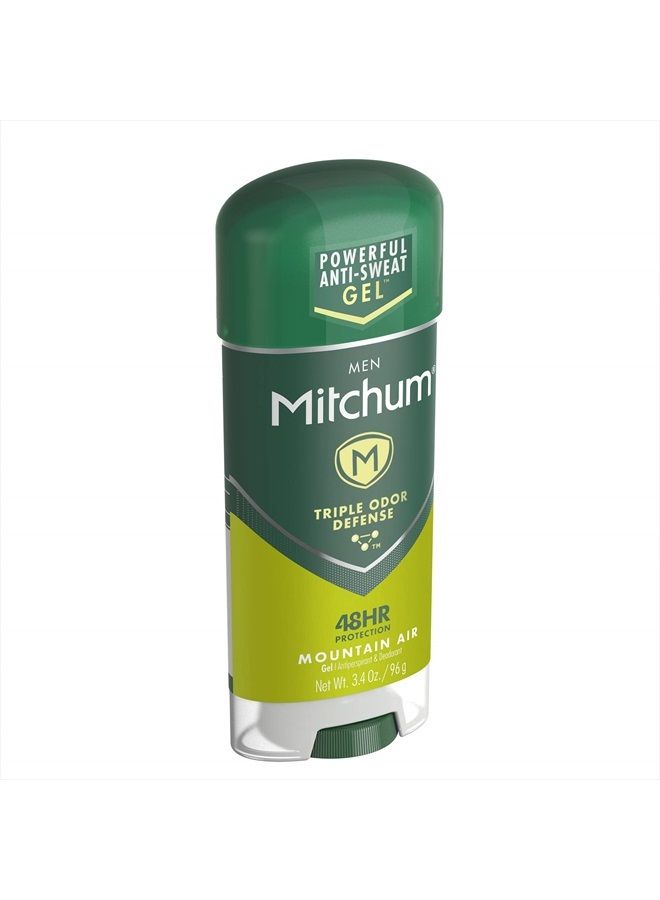 Mitchum Anti-Perspirant & Deodorant Clear Gel, Mountain Air - 3.4 Oz (6 Packs) - Image 2