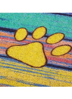 Generic 40*60cm Home Rainbow Series Entrance Door Mat Porch Dust-proof Wear-resistant Floor Mat Home Entrance Stepping Mat Dog Paw Print (HOME-1)  - Image 4