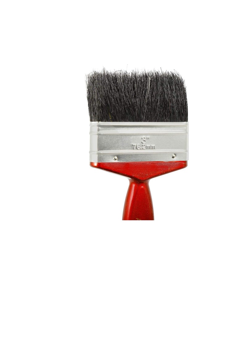 كراون فرشاة دهان - 3 انش - لون احمر - مادة النايلون - Image 3