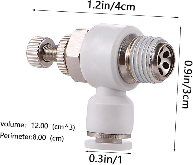 4Pcs Pneumatic Control Valves Air Regulating Throttle For Automation Industrial Applications - Image 3