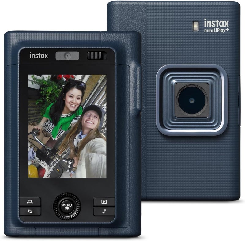 mini LiPlay+ Hybrid digital instant film camera and photo printer, with rear 6 x 4 cm LCD screen, sound recording capabilities, Dual cameras - main and wide-angle selfie, Midnight - Image 3