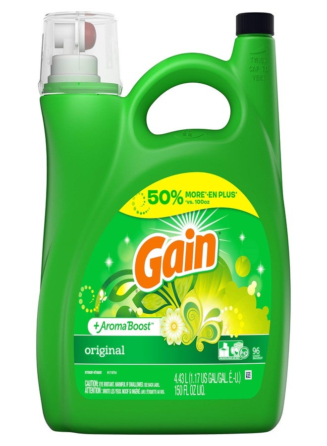 Gain + Aroma Boost Liquid Laundry Detergent, Original, 96 Loads 150 fl oz - Image 1