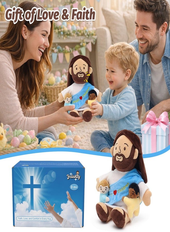 Yelakey 9" Talking Jesus Plush Doll for Kids, Jesus Loves Children Stuffed Doll for Church Easter and Baptisms Favors, Jesus Plushie with Interactive Voice & Bible Stories & Bible Verses - Image 5