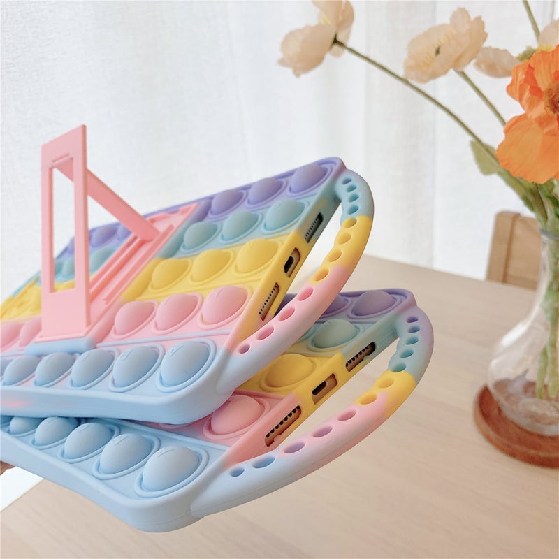 Suitable for iPad Mini 6 handle rainbow bean protective cover Samsung T530 rodent pioneer pinch soft shell - Image 5