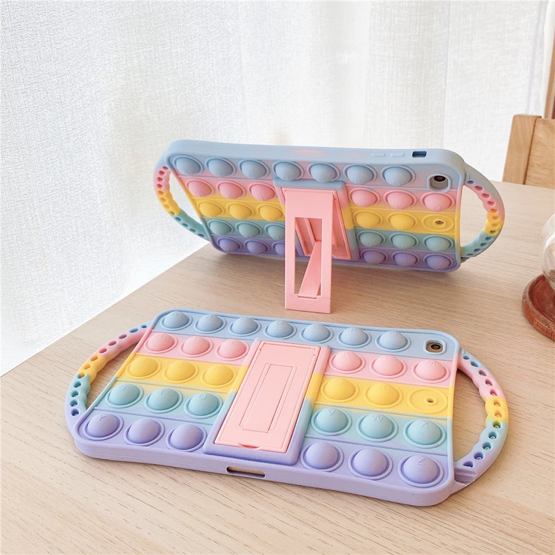 Suitable for iPad Mini 6 handle rainbow bean protective cover Samsung T530 rodent pioneer pinch soft shell - Image 4