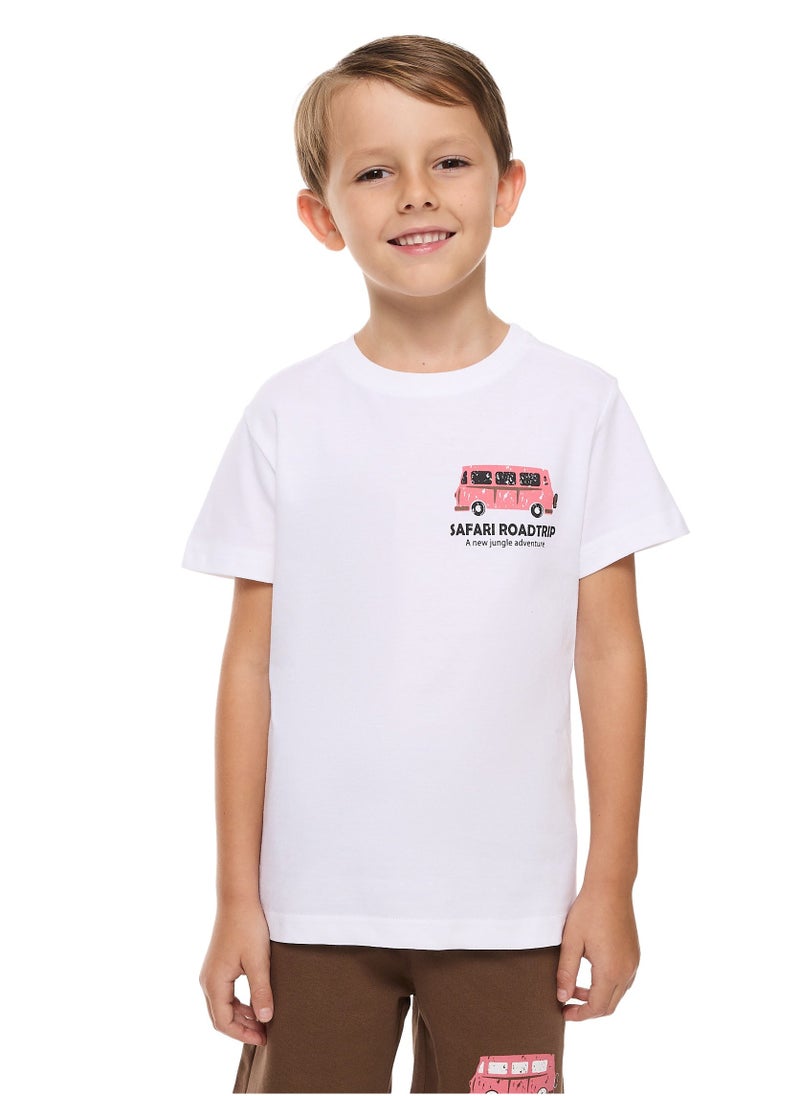 victor and jane BOYS 2PC SET "SAFARI ROAD TRIP" T-Shirt & Pull-On Shorts - Image 3