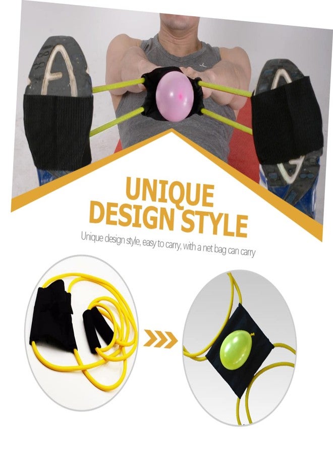 Vaguelly Outside Toys Water Balloon Game 3 Man Water Balloon Launcher T Shirt Launcher 3 Person Sling Water Balloon Shooter Water Balloon Thrower Child Billiards Latex Elastic - Image 2