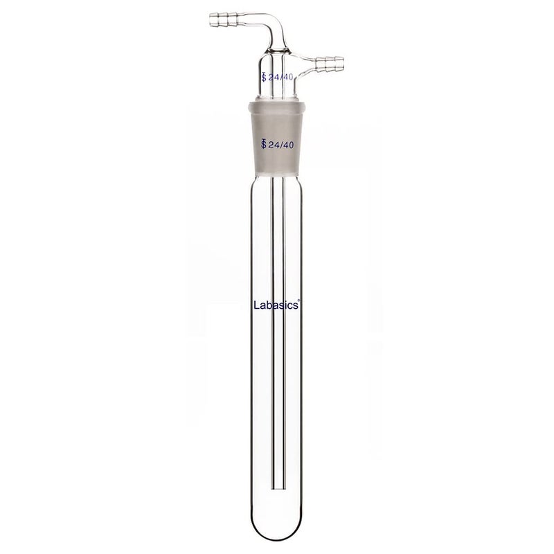 Labasics Glass Vacuum Cold Trap, 10mm Serrated Hose, 200mm Length Below The 24/40 Joint - Image 1