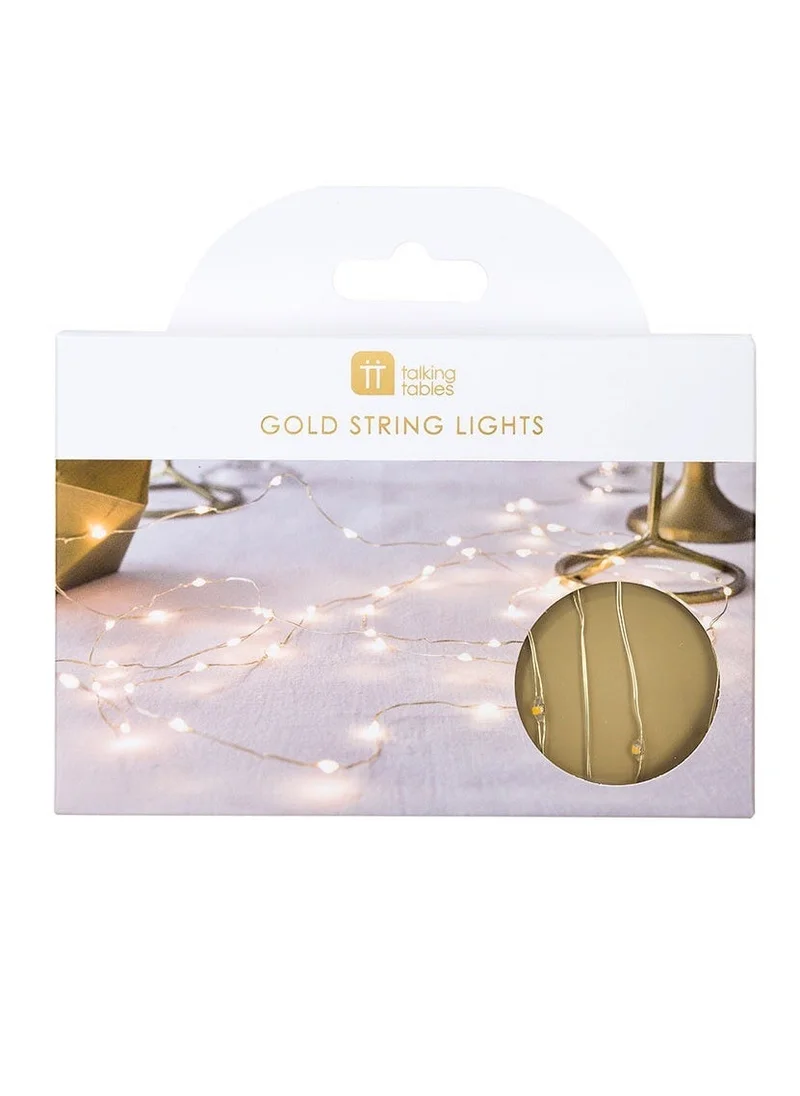 توكينج تيبلز Gold Wire Led Lights, 3m