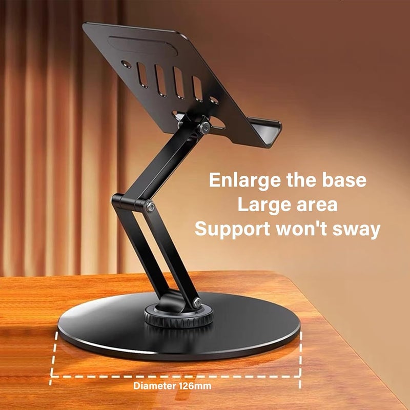 360 Rotating Tablet Stand Adjustable Holder Bracket for Drawing Video Conferencing Watching Movie Multiple Angles Adjustable Phone Holder - Image 5