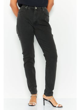 LEE Women Plus Size Washed Skinny Jeans, Black  - Image 1