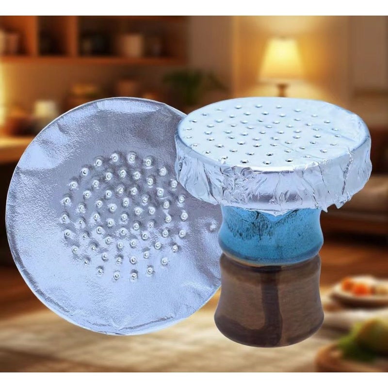 12cm Perforated Hookah Foil Tin For Arabic Carbonized Smoking 50pcs - Image 4