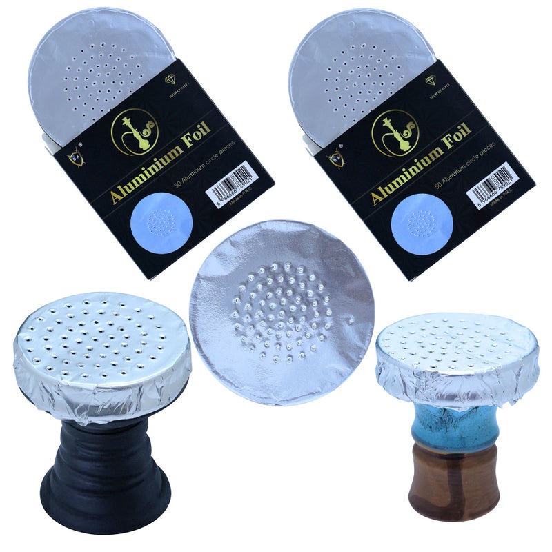 12cm Perforated Hookah Foil Tin For Arabic Carbonized Smoking 50pcs - Image 2