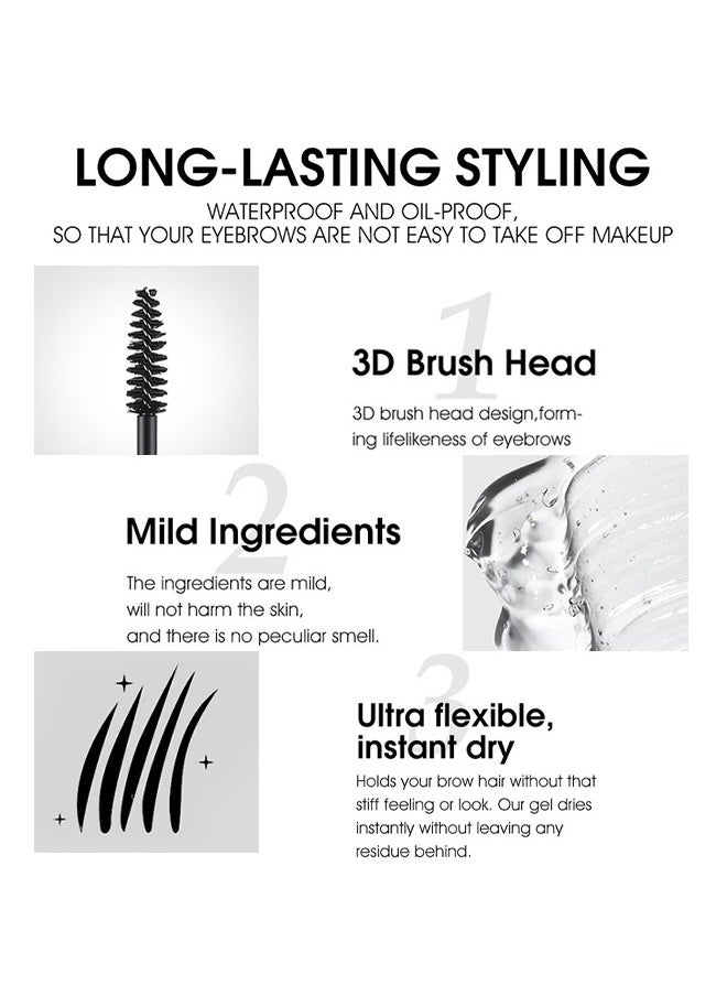 LANGMANNI 3D Eyebrow Glue,Professional Brow Gel For Shaping Long Lasting And Natural Brows  - Image 2