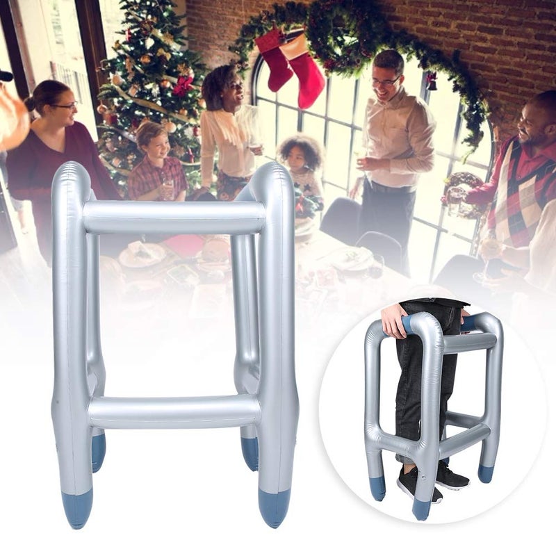klarako Walking Flexible Stick, Inflatable Walker PVC Folding Halloween Prank Funny Party Cosplay Inflatable Blow Up Cane Walking Stick Crutch Costume Cosplay Supplies Joke Dress Up Walking(Armrest walker) - Image 3