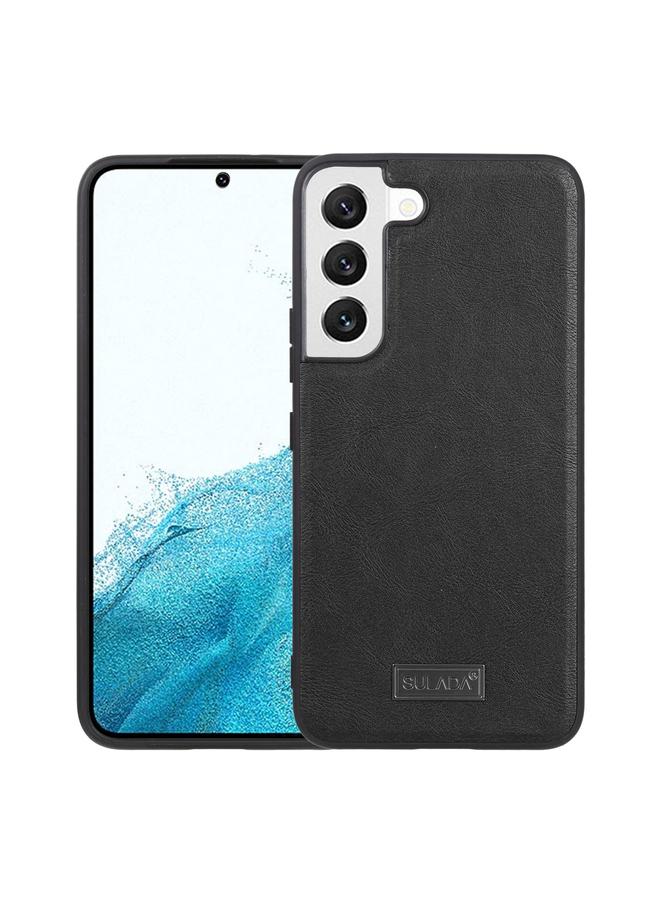 Case For Samsung Galaxy S22 5G Shockproof TPU + Handmade Leather Phone Case