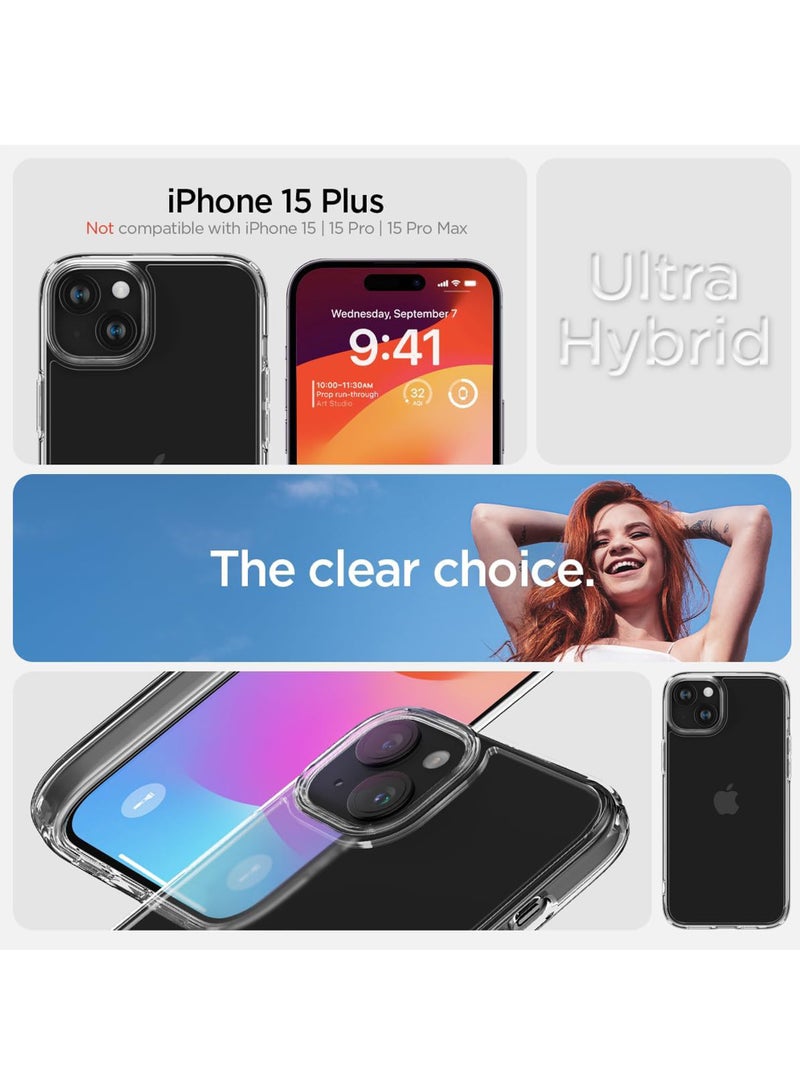 Rock Pow Ultra Hybrid Designed for iPhone 15 Plus Case  Shock Proof -Grade Protection   Yellowing-Resistant Acrylic Back (2023) - Image 2