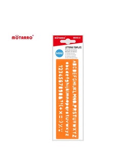 MOTARRO Multifunctional Hollow Straight Ruler Number Letter Standard Bookmark Stationery Drawing Template Measuring Tool  - Image 1