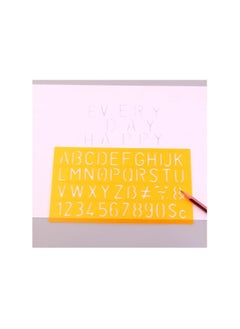 MOTARRO Multifunctional Hollow Straight Ruler Number Letter Standard Bookmark Stationery Drawing Template Measuring Tool  - Image 2