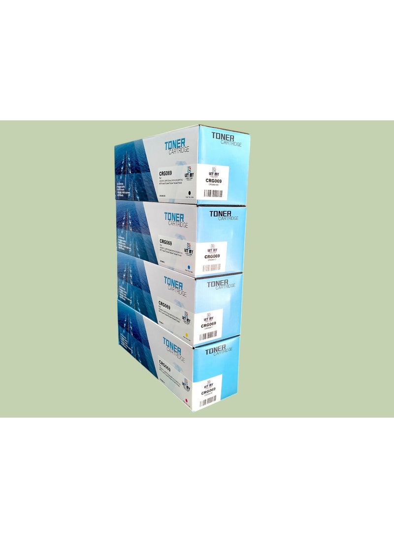 دعني خرطوشة حبر LET MY 069H 069 (مجموعة) بديلة متوافقة لخرطوشات حبر كانون CRG-069 CRG-069H لطابعات كانون i-SENSYS MF754Cdw وMF752Cdw وMF753Cdw وMF751Cdw وLBP674Cdw وLBP673Cdw - Image 2