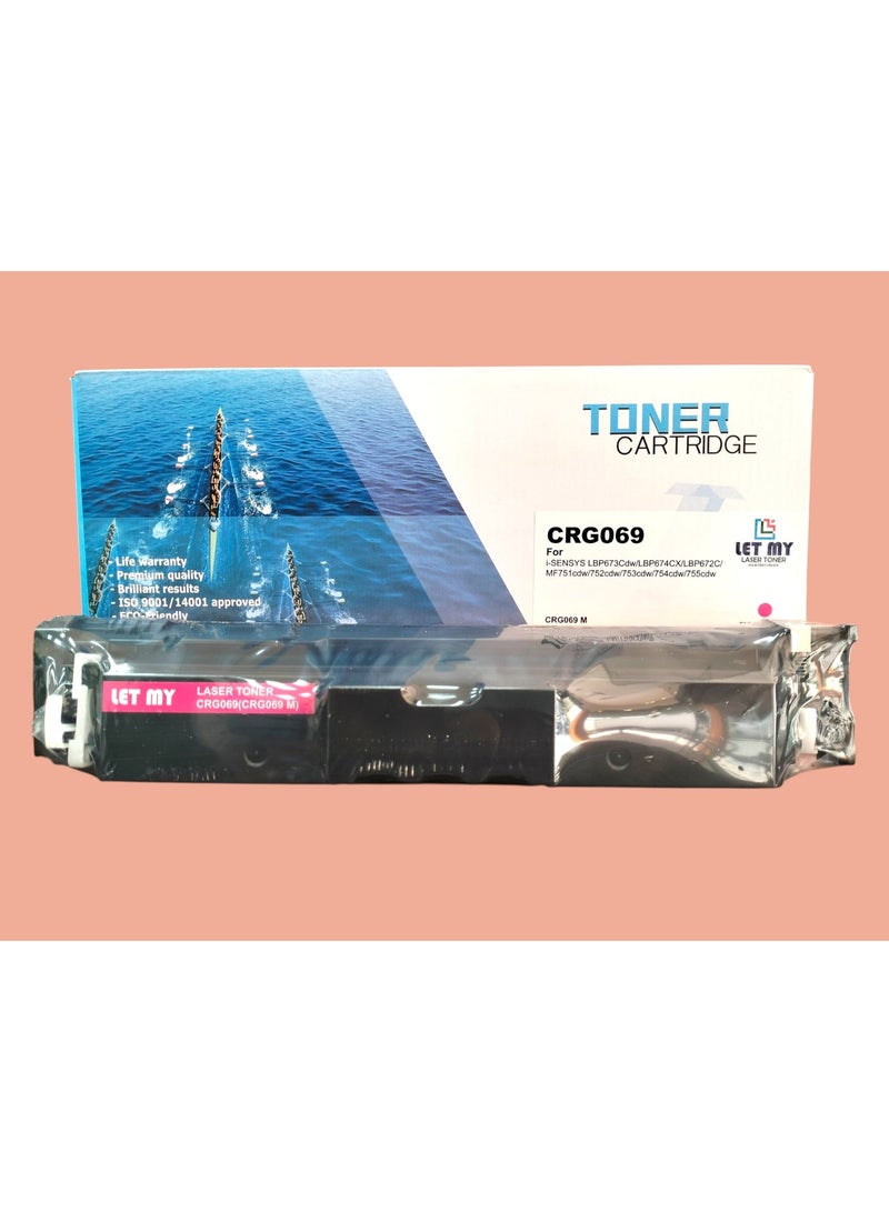 دعني خرطوشة حبر LET MY 069H 069 (مجموعة) بديلة متوافقة لخرطوشات حبر كانون CRG-069 CRG-069H لطابعات كانون i-SENSYS MF754Cdw وMF752Cdw وMF753Cdw وMF751Cdw وLBP674Cdw وLBP673Cdw - Image 5