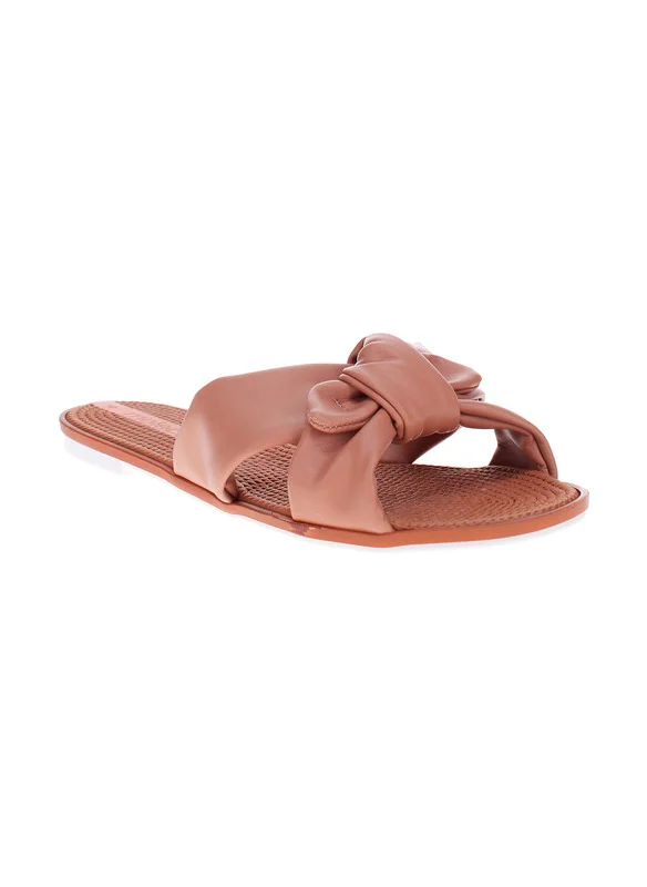 موليكا Moleca Ladies Flat Sandals Nude | Made In Brazil