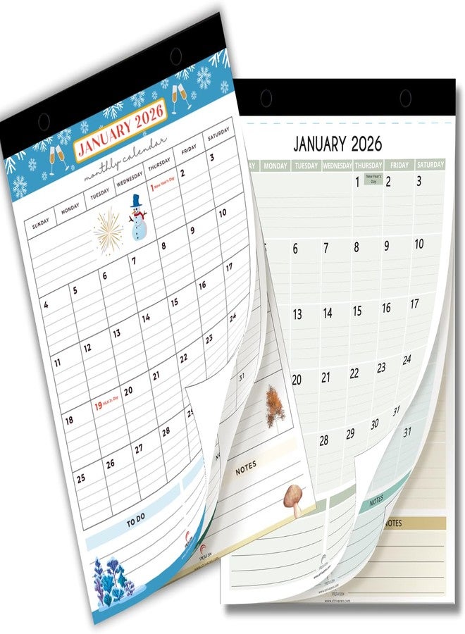 STRIVE ZEN 2026-2027 Fridge Calendars by Strive Zen, Magnetic Refrigerator Calendar Pad, Planner, A5 Size, Perfect for Separate Scheduling, Appointments, January 26 - December 27, Small, 24 Months - Image 1