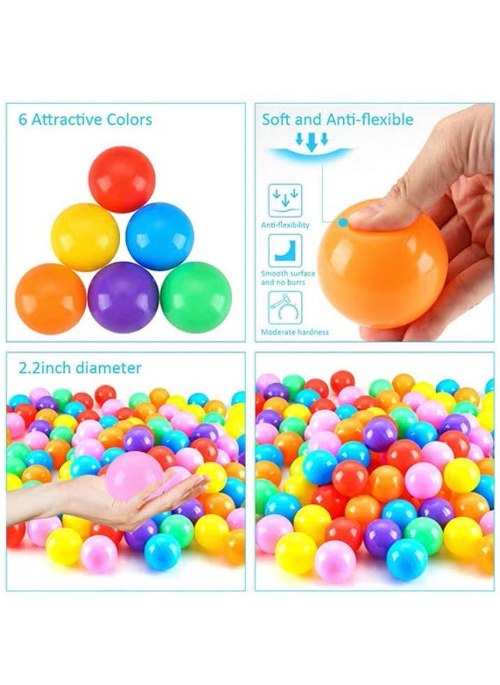 MARAH TOYS 50-Piece Soft Ocean Pit Toy Balls Play Set Multicolored For Age Group 1+ Years 31.4x29x18cm  - Image 5