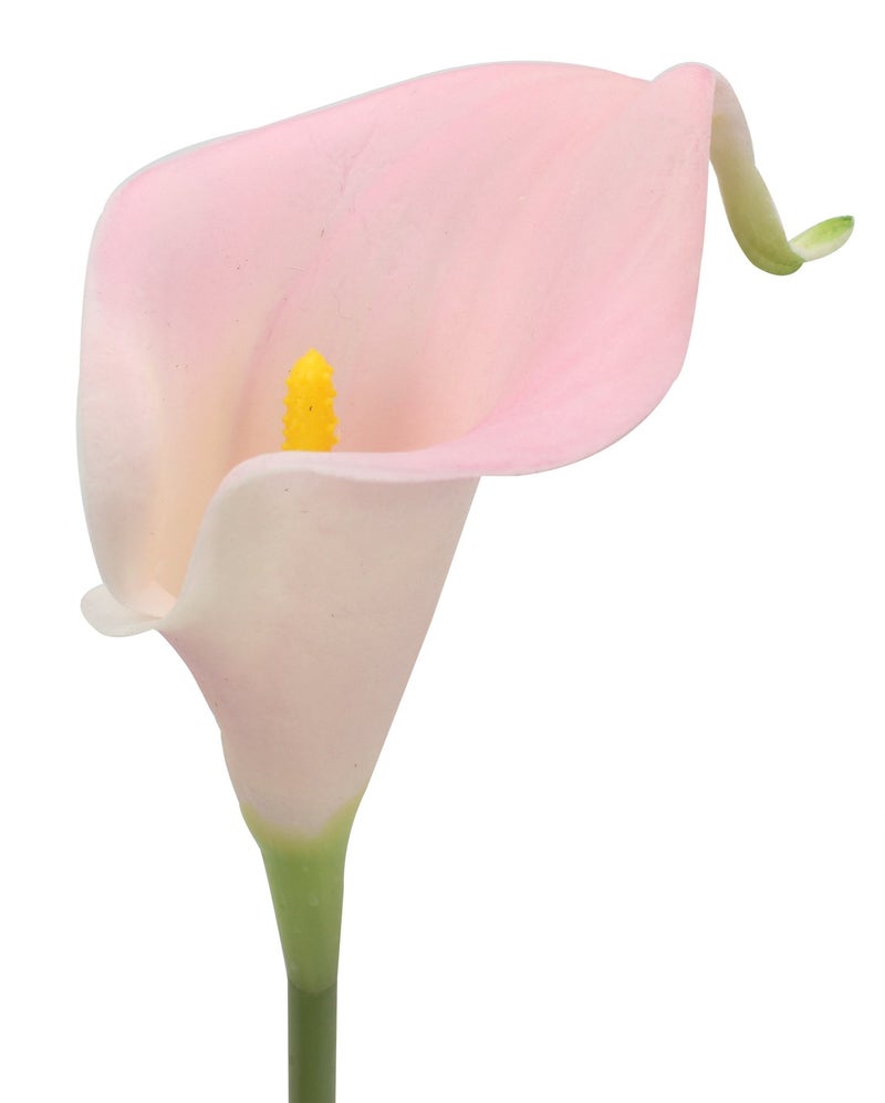 Duovlo 20pcs Calla Lily Bridal Wedding Bouquet Lataex Real Touch Artificial Flower Home Party Decor (Pink) - Image 3