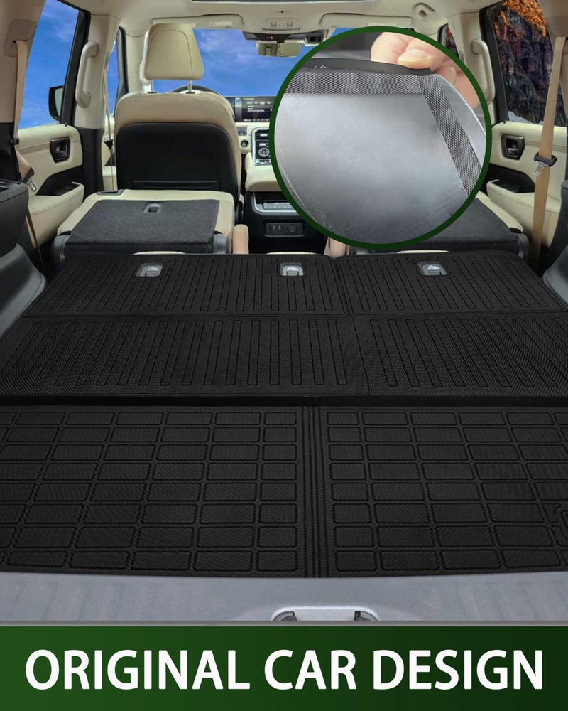 CaBYbigG Cargo Mat with Backrest Cover Cargo Liners for Nissan Armada 7 Seats 2025 Infiniti QX80 2025 Accessories Trunk Mat TPE Dog Liners - Image 4