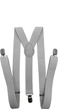 CLOTHERA Light Grey Suspender and Bow Tie Set with drak grey Flat cap for Men - Image 2