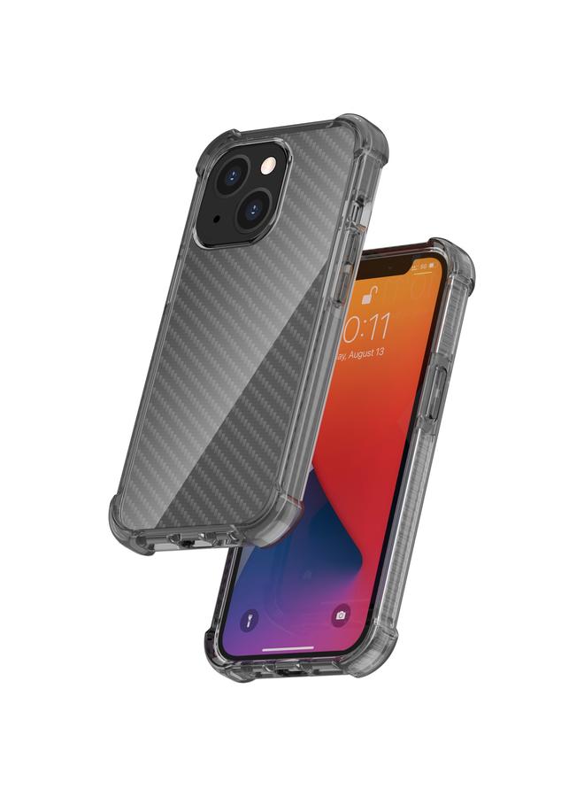 زبون جراب لهاتف iPhone 13 مصنوع من ألياف الكربون ومقاوم للصدمات بأربع زوايا - Image 5