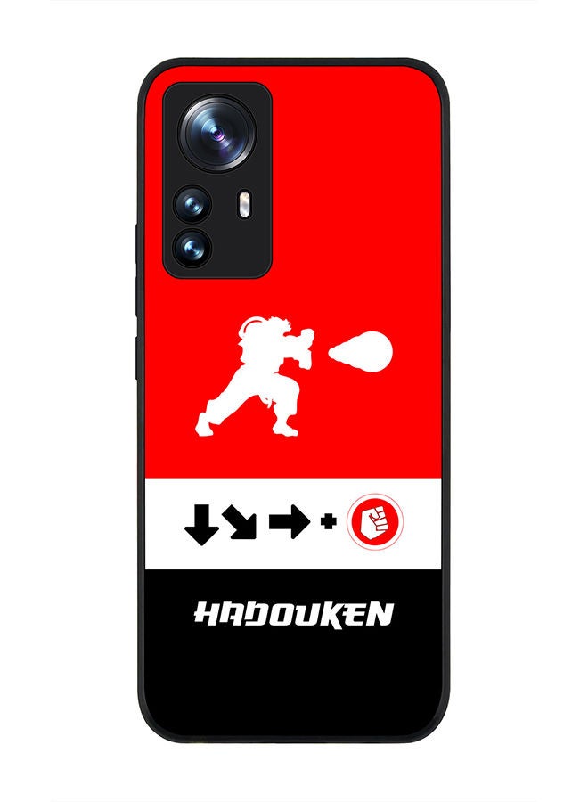 Stylizedd Rugged Black edge case for Xiaomi 12 Pro Slim fit Soft Case Flexible Rubber Edges Anti Drop TPU Gel Thin Cover - Hadouken - Image 1