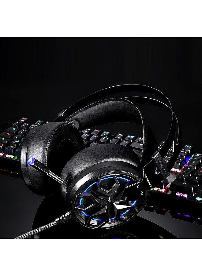 Motospeed H60 Wired Gaming Headset 7.1-channel 3D Virtual Sound Effect Headset with 50mm Driver Unit Noise Reduction Microphone  - Image 4