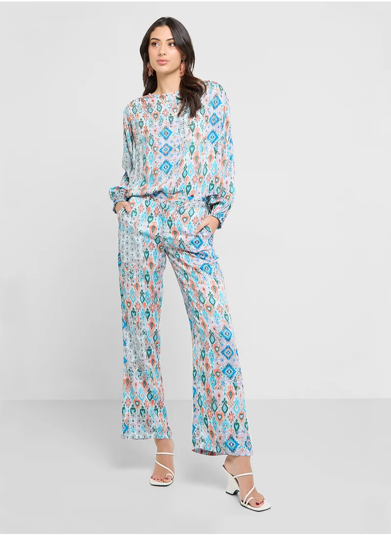 That’s My Gal Embroidered Printed Co-Ord Trouser