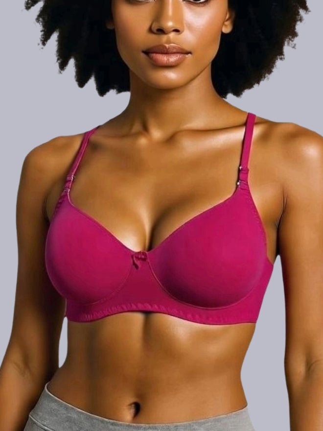 Eden Pack of 2 - Non-Padded Non Wired Cotton Blend T-Shirt Bra - Image 5