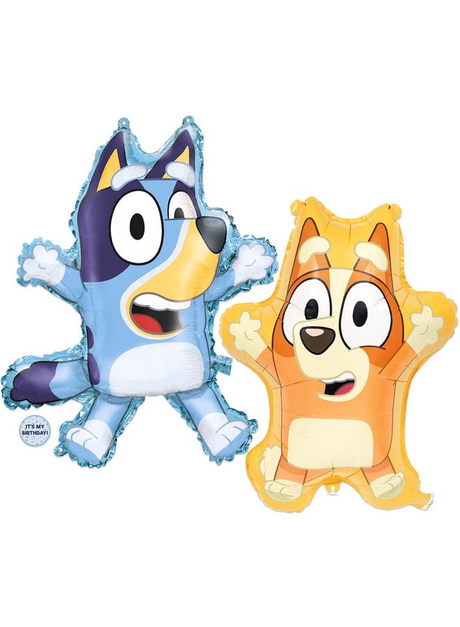 Unique بالونات كبيرة بلوى وبينغو | 28" بلوى و 25" بينغو | ملصق | زينة عيد الميلاد ولوازم الحفلات | مرخصة رسمياً - Image 1