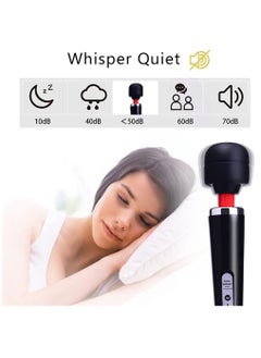 Arabest Cordless Massager, Handheld Back Massager Wand with 10 Powerful Vibrations, Electric Personal Massager for Deep Full Body Massage and Pain Relief (Black)  - Image 3