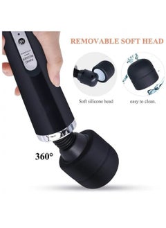 Arabest Cordless Massager, Handheld Back Massager Wand with 10 Powerful Vibrations, Electric Personal Massager for Deep Full Body Massage and Pain Relief (Black)  - Image 4