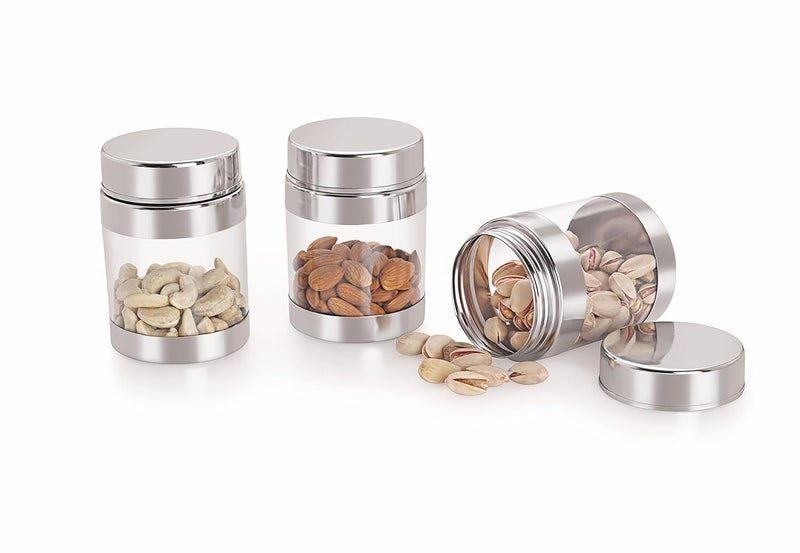SMARTLOCK Maple Stainless Steel Transparent See Through Container Set of 1 1200 ml Each - Image 3