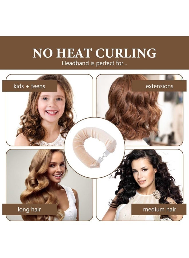 3 pcs Overnight Curlers — Heatless Satin Curling Rods, Suitable for Long and Short Hair; Effortlessly Style and Care for Your Hair While You Sleep (Cream White) - Image 5