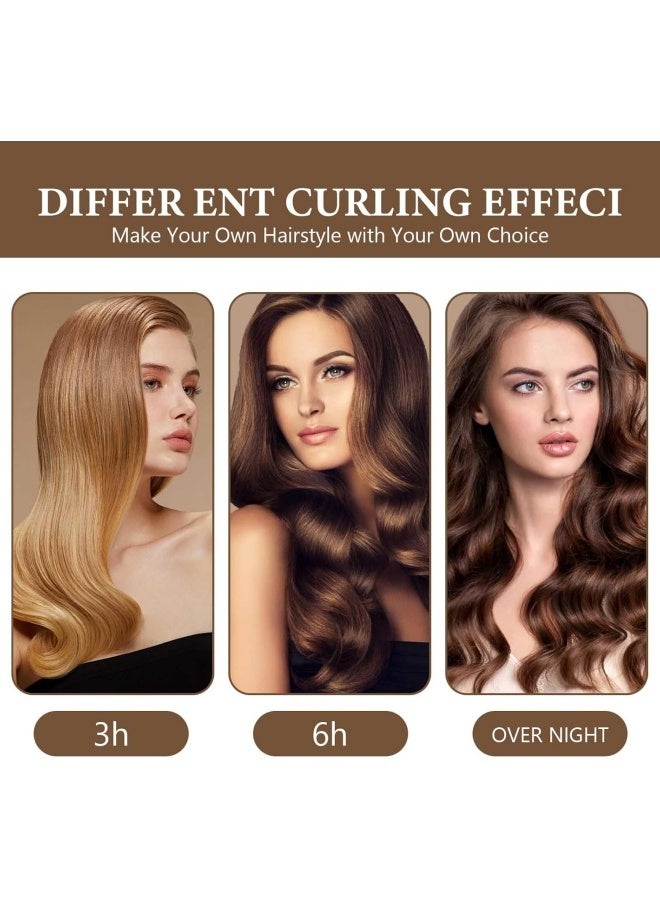 3 pcs Overnight Curlers — Heatless Satin Curling Rods, Suitable for Long and Short Hair; Effortlessly Style and Care for Your Hair While You Sleep (Cream White) - Image 3