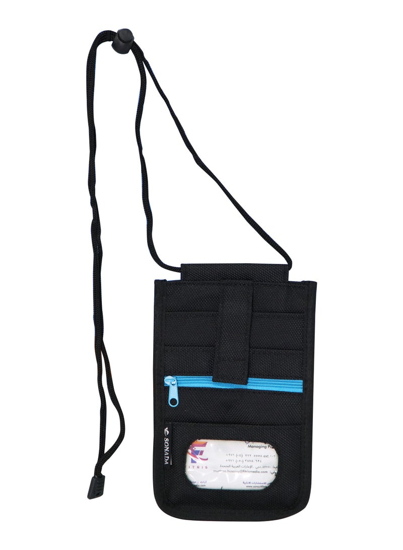 SONADA Passport Holder Multi function Travel Passport Cover Neck Bag Protector Wallet ID Holder Pouch  - Image 2