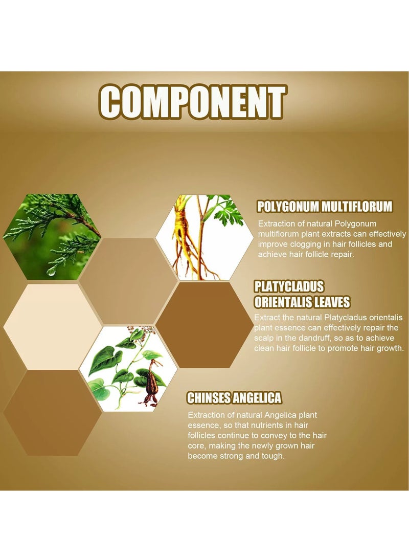 إيلهو Regrowth Organic Hair Serum Roller ، مصل تفاعلي لتدليك الشعر بالأعشاب ، مصل نمو الشعر للشعر الطبيعي ، لشعر أقوى وأكثر سمكا ، لتراجع خط الشعر والصلع 20 مل - Image 2