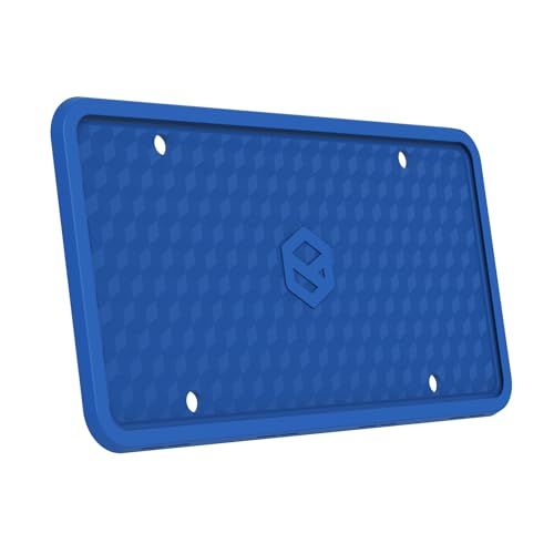 Rightcar Solutions Silicone License Plate Frame | The Original Premium Grade Silicone Car Plate Frame | Rust Proof, Rattle Proof, Weather Proof License Plate Holder (Blue) - Image 1