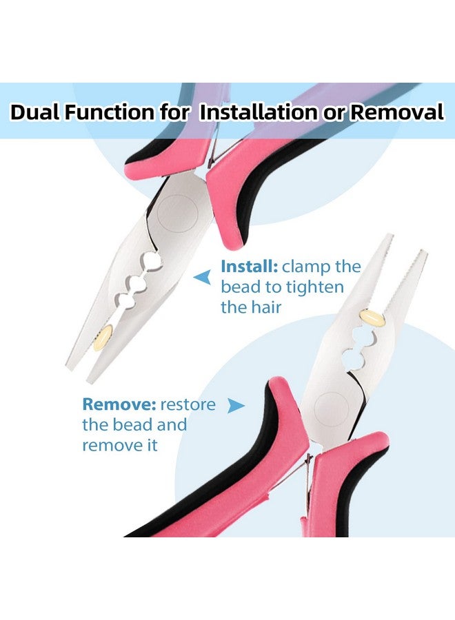 Neitsi Neitsi 3 Holes Mini Plier For Micro Nano Ring Hair Extensions opener and Removal Tool - Image 3