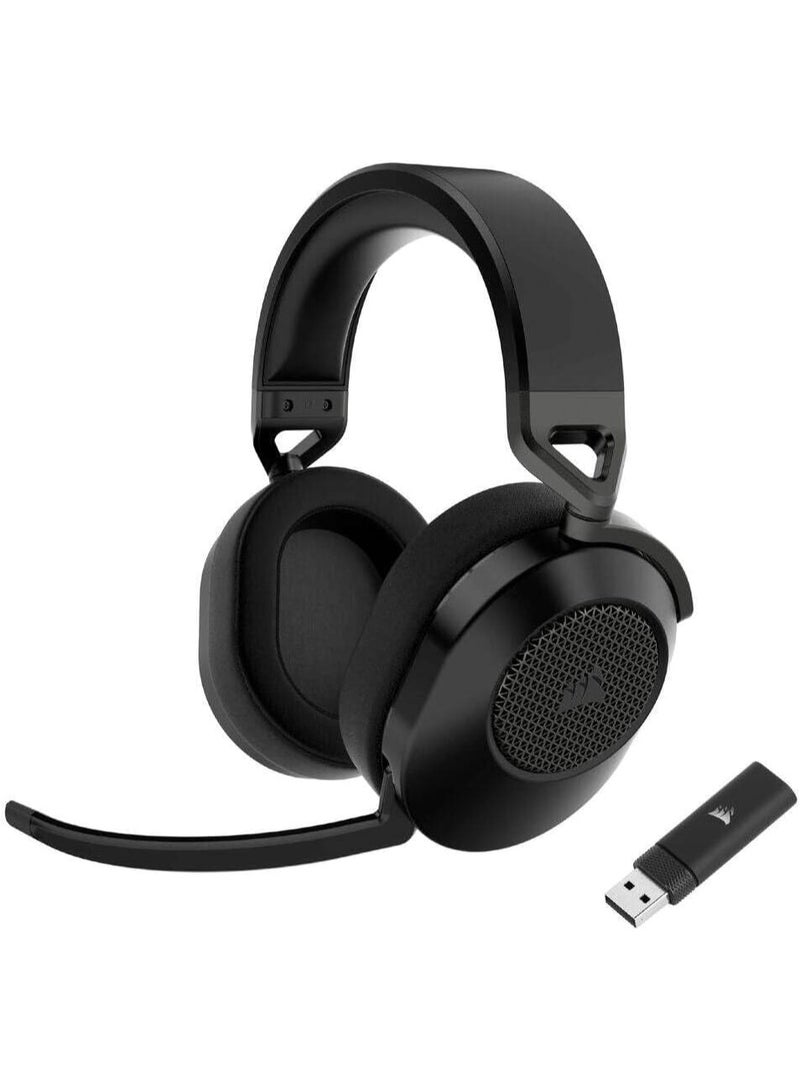 CORSAIR HS65 WIRELESS Multiplatform Gaming Headset with Bluetooth – Dolby 7.1 Surround Sound – Omni-Directional Microphone – iCUE Compatible – PC, Mac, PS5, PS4, Nintendo Switch, Mobile – Carbon - Image 1