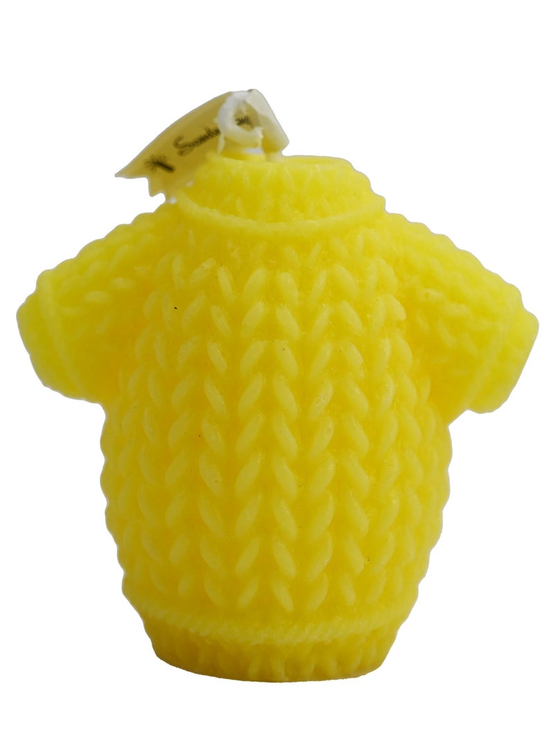 Sweater Shaped Scented Candle Lime Basil, Citrus Candles Scented, Sweater Shaped Scented Candle Gifts for Women, Yuletide Candles, Cute Candles for Bedroom, Living Room 